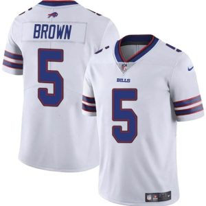 Youth Buffalo Bills #5 Anthony Brown White Vapor Untouchable Limited Football Stitched Jersey
