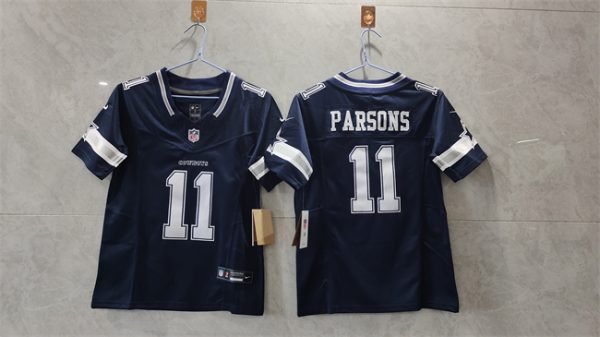 Youth Dallas Cowboys #11 Micah Parsons Navy 2023 F.U.S.E. Limited Football Stitched Jersey