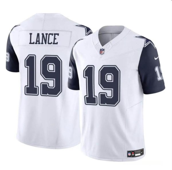Youth Dallas Cowboys #19 Trey Lance White 2023 F.U.S.E Vapor Untouchable Limited Football Stitched Jersey