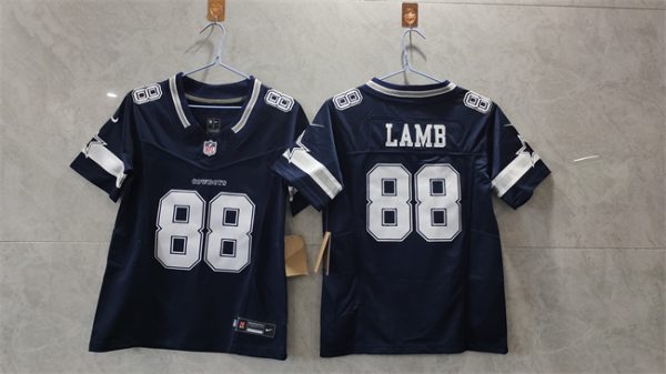 Youth Dallas Cowboys #88 CeeDee Lamb Navy 2023 F.U.S.E. Limited Football Stitched Jersey