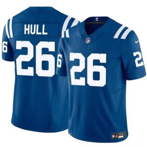 Youth Indianapolis Colts #26 Evan Hull Blue F.U.S.E. Vapor Untouchable Limited Football Stitched Jersey