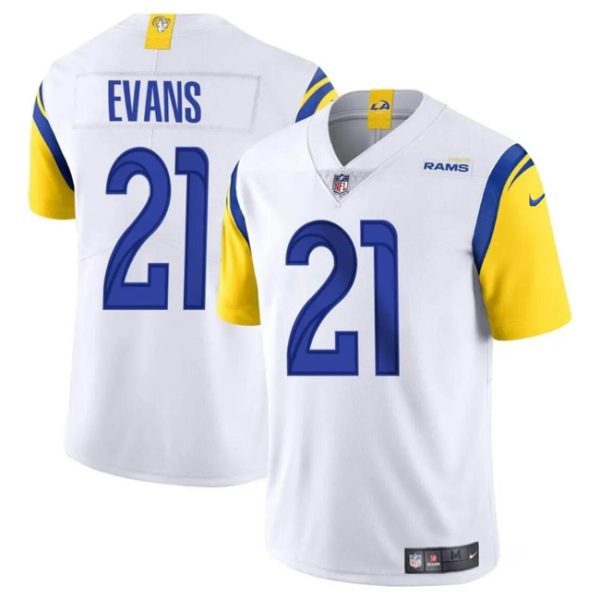 Youth Los Angeles Rams #21 Zach Evans White 2024 Vapor Untouchable Football Stitched Jersey