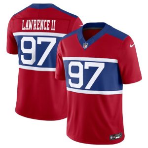 Youth New York Giants #97 Dexter Lawrence II Century Red Alternate Vapor F.U.S.E. Limited Football Stitched Jersey