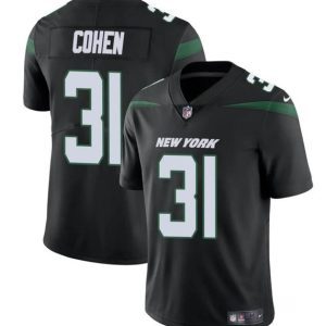 Youth New York Jets #31 Tarik Cohen Black Vapor Untouchable Limited Football Stitched Jersey