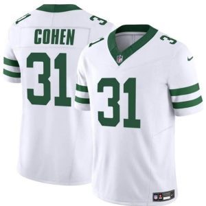 Youth New York Jets #31 Tarik Cohen White 2024 F.U.S.E. Vapor Limited Football Stitched Jersey