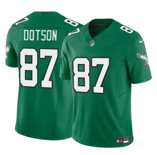 Youth Philadelphia Eagles #87 Jahan Dotson Green F.U.S.E Throwback Vapor Untouchable Limited Football Stitched Jersey