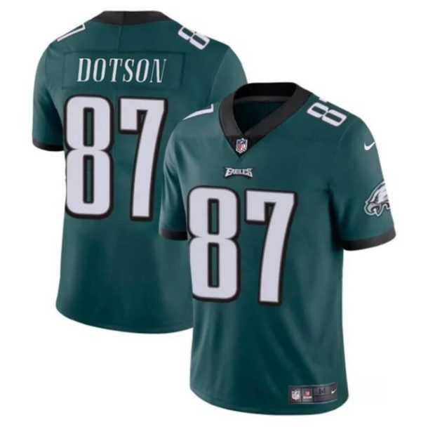 Youth Philadelphia Eagles #87 Jahan Dotson Green Vapor Untouchable Limited Football Stitched Jersey