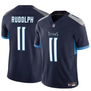 Youth Tennessee Titans #11 Mason Rudolph Navy 2024 F.U.S.E. Vapor Limited Football Stitched Jersey