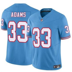 Youth Tennessee Titans #33 Jamel Adams Blue 2024 F.U.S.E. Throwback Vapor Limited Football Stitched Jersey