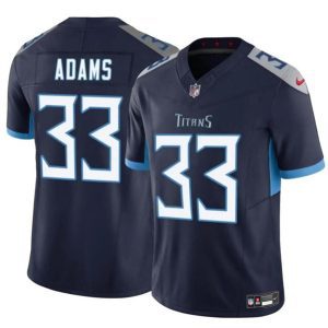 Youth Tennessee Titans #33 Jamel Adams Navy 2024 F.U.S.E. Vapor Limited Football Stitched Jersey