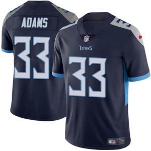 Youth Tennessee Titans #33 Jamel Adams Navy Vapor Limited Football Stitched Jersey