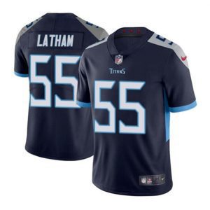 Youth Tennessee Titans #55 JC Latham Navy 2024 Draft Vapor Limited Football Stitched Jersey