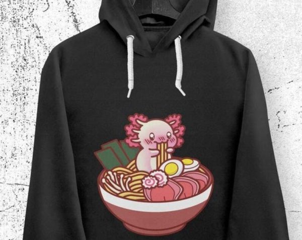 Axolotl Eating Ramen Unisex Hoodie UH1022