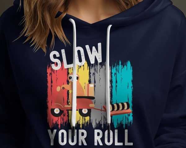 Sloth On Motorcycle Slow Your Roll Unisex Hoodie UH1103