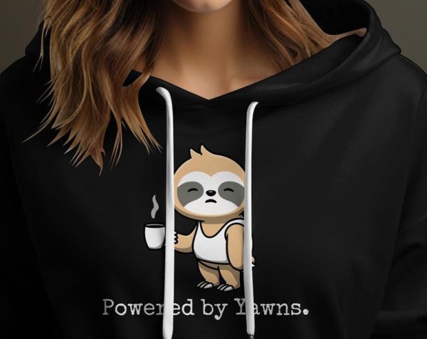 Sloth Powered By Yawns Unisex Hoodie UH1119