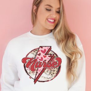 Valentines Nurse Sweatshirt Registered Nurse RN LPN Nursing School Grad Nurse Appreciation VLT1109