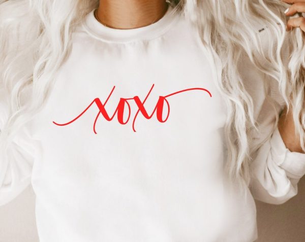 Valentines XOXO Shirt Womens Valentines Day Sweatshirt Valentine's Day Sweatshirt Valentine Shirt XOXO Shirt Vday Gift Galentines Shirt VLT1039