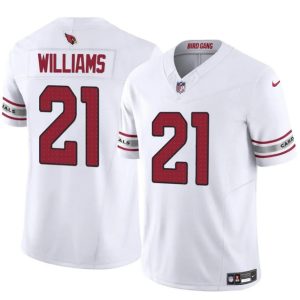 Arizona Cardinals #21 Garrett Williams White 2024 F.U.S.E. Vapor Untouchable Limited Football Stitched Jersey