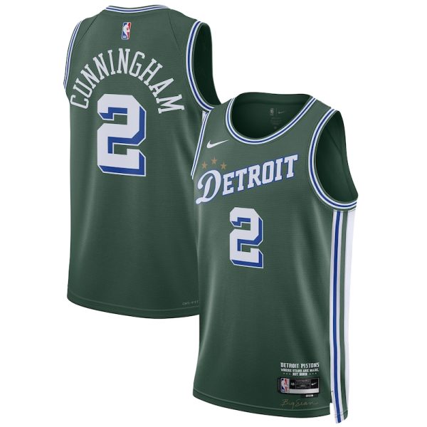 Cade Cunningham Detroit Pistons Unisex 2022/23 Swingman Jersey - City Edition - Green