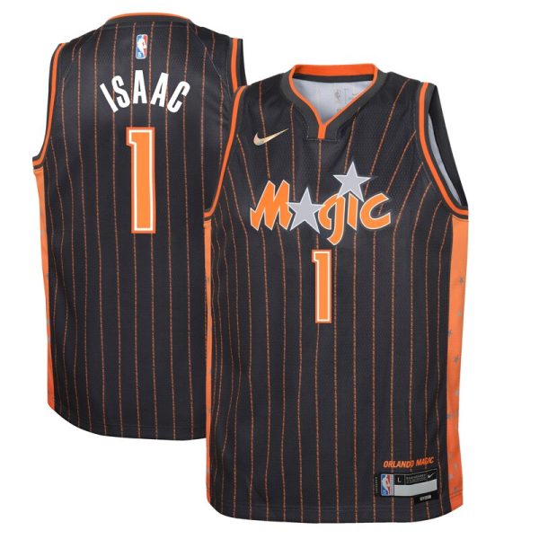 Jonathan Isaac Orlando Magic Youth Swingman Jersey - City Edition - Anthracite
