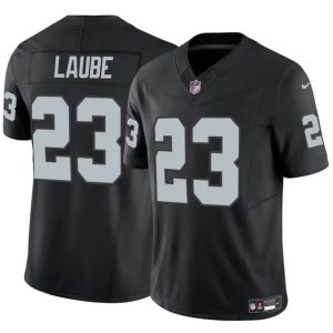 Las Vegas Raiders #23 Dylan Laube Black 2024 F.U.S.E. Vapor Football Stitched Jersey