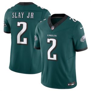 Philadelphia Eagles #2 Darius Slay JR Green 2024 New F.U.S.E. Vapor Untouchable Limited Football Jersey