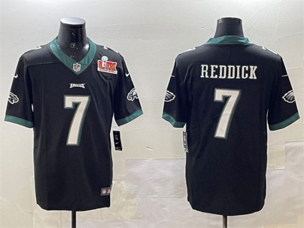 Philadelphia Eagles #7 Haason Reddick Black 2025 Super Bowl LIX Patch Vapor Untouchable Limited Football Stitched Jersey