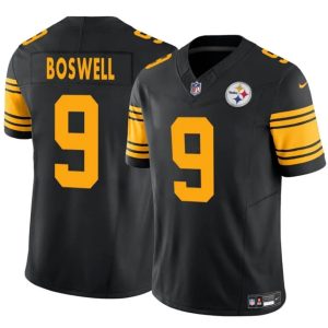 Pittsburgh Steelers #9 Chris Boswell Black 2024 F.U.S.E. Color Rush Limited Football Stitched Jersey