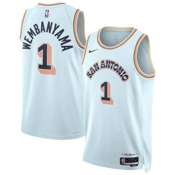 Victor Wembanyama San Antonio Spurs Unisex 2024/25 Swingman Player Jersey - City Edition - Light Blue
