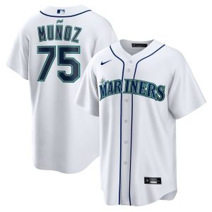 Andres Munoz Seattle Mariners Home Replica Player Jersey - White