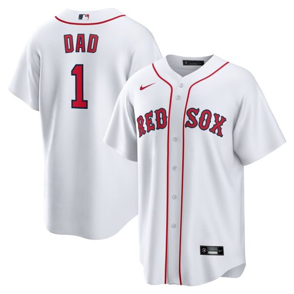 Boston Red Sox #1 Dad Home Replica Jersey - White