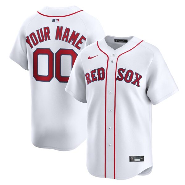 Boston Red Sox Home Limited Custom Jersey - White