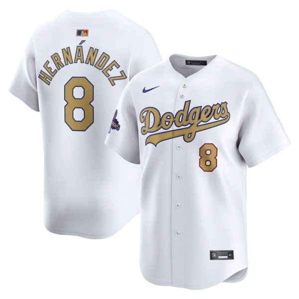 Enrique Hernandez Los Angeles Dodgers 2025 Gold Collection Limited Jersey - White