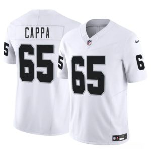 Las Vegas Raiders #65 Alex Cappa White 2025 F.U.S.E. Vapor Football Stitched Jersey