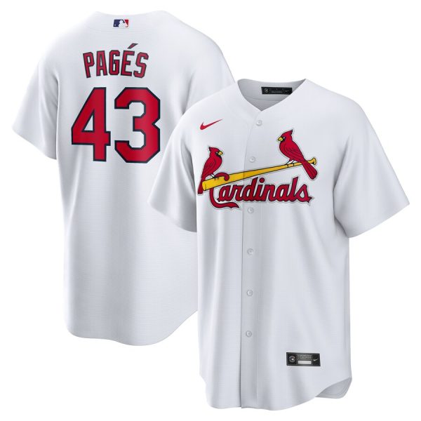 Pedro Pages St. Louis Cardinals Home Replica Jersey - White