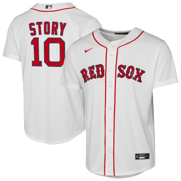 Trevor Story Boston Red Sox Youth Home Replica Player Jersey - White