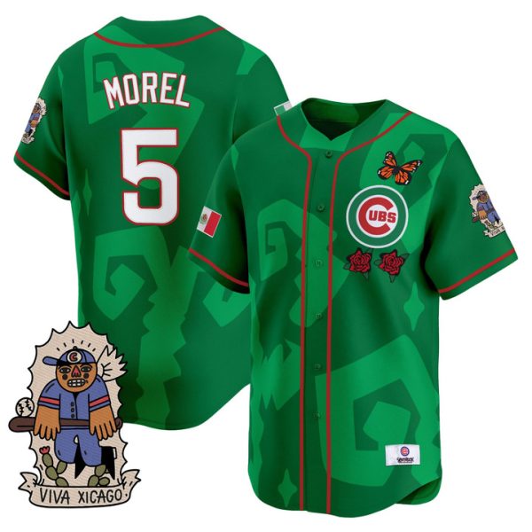2025 Chicago Cubs Mexican Heritage Vapor Premier Limited Jersey - Green Christopher Morel