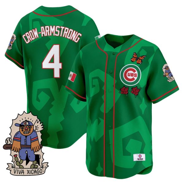 2025 Chicago Cubs Mexican Heritage Vapor Premier Limited Jersey - Green Pete Crow-Armstrong
