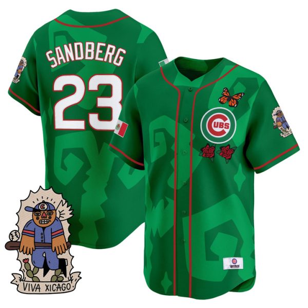 2025 Chicago Cubs Mexican Heritage Vapor Premier Limited Jersey - Green Ryne Sandberg