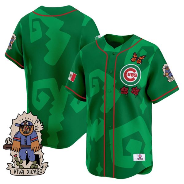 2025 Chicago Cubs Mexican Heritage Vapor Premier Limited Jersey - Green Team