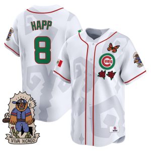 2025 Chicago Cubs Mexican Heritage Vapor Premier Limited Jersey - White Ian Happ