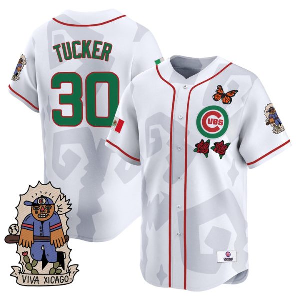 2025 Chicago Cubs Mexican Heritage Vapor Premier Limited Jersey - White Kyle Tucker