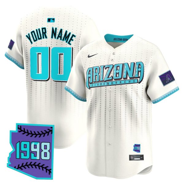 Arizona Diamondbacks 2025 City Connect Vapor Premier Limited Custom Jersey - Cream