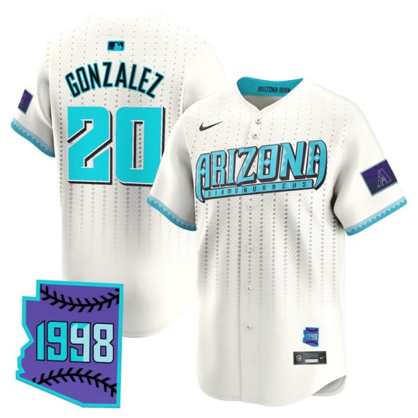 Arizona Diamondbacks 2025 City Connect Vapor Premier Limited Jersey - Cream Luis Gonzalez