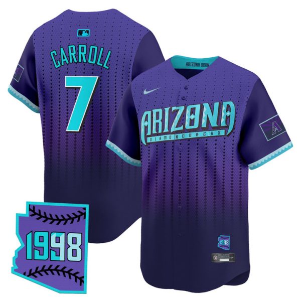Arizona Diamondbacks 2025 City Connect Vapor Premier Limited Jersey - Purple Corbin Carroll