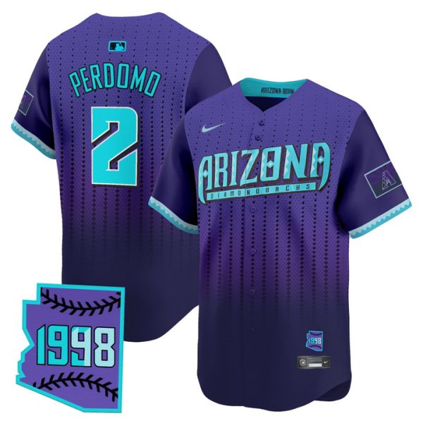 Arizona Diamondbacks 2025 City Connect Vapor Premier Limited Jersey - Purple Geraldo Perdomo