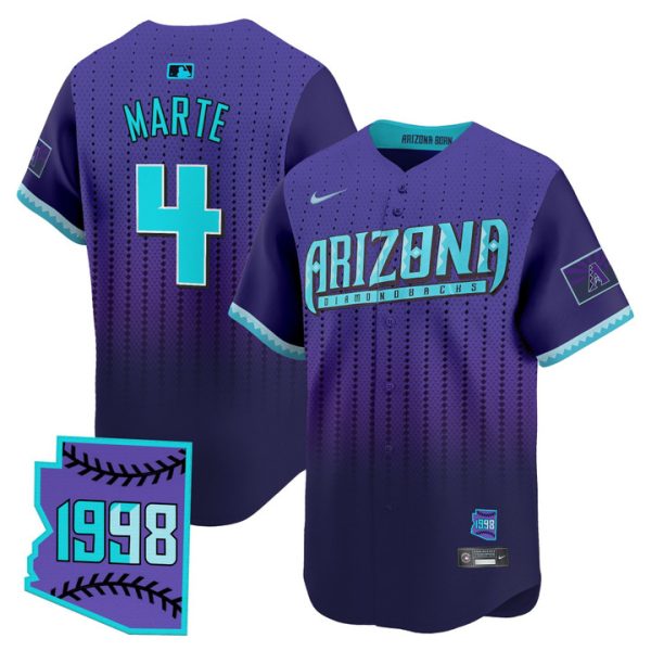 Arizona Diamondbacks 2025 City Connect Vapor Premier Limited Jersey - Purple Ketel Marte