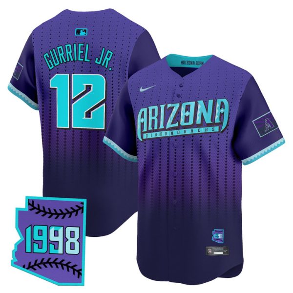 Arizona Diamondbacks 2025 City Connect Vapor Premier Limited Jersey - Purple Lourdes Gurriel Jr.