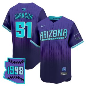 Arizona Diamondbacks 2025 City Connect Vapor Premier Limited Jersey - Purple Randy Johnson