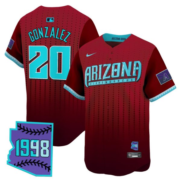 Arizona Diamondbacks 2025 City Connect Vapor Premier Limited Jersey - Red Luis Gonzalez